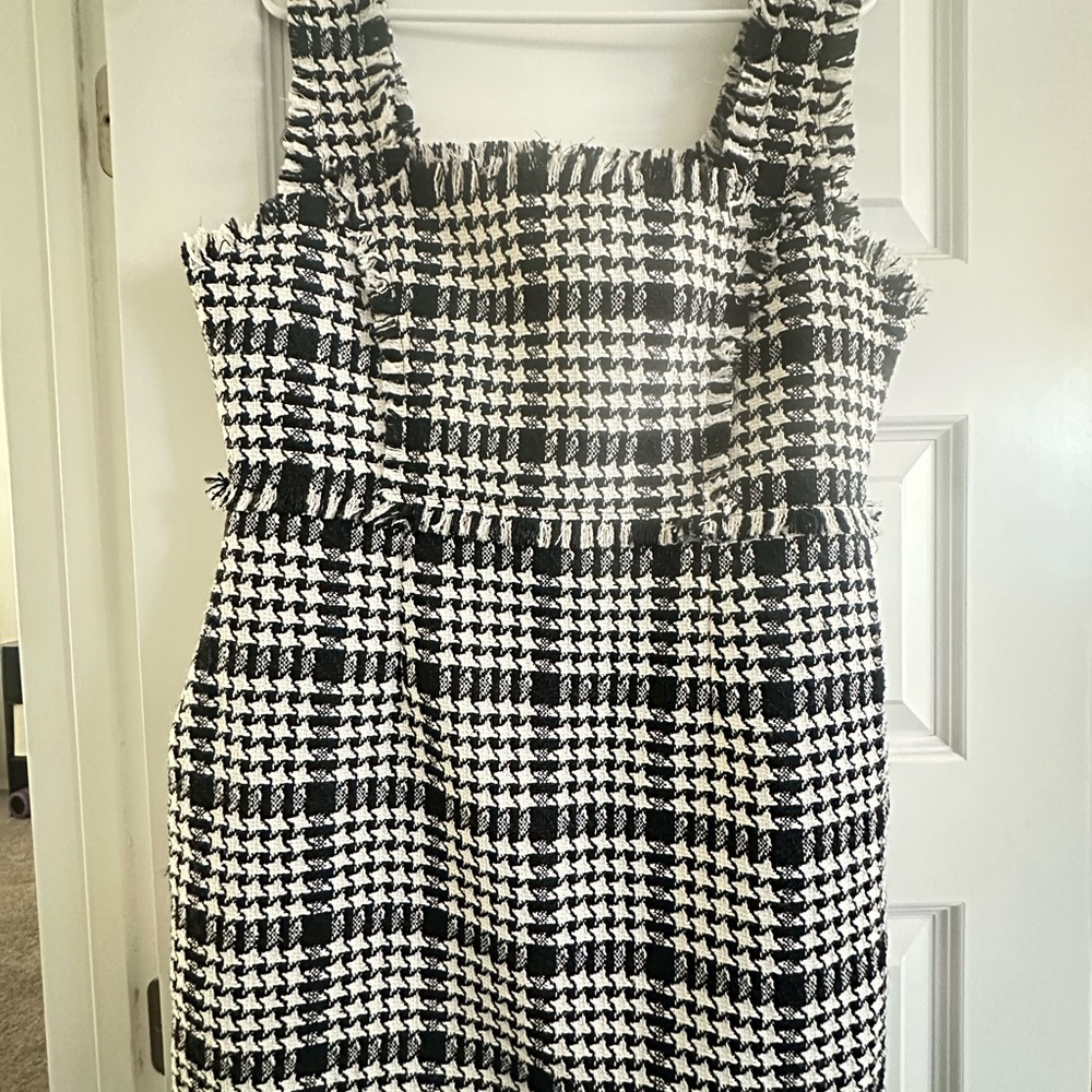 Forever 21 Black and White Tweed Dress